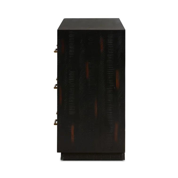 Alexa Burnished Pedestal 9-Drawer Dresser (88”)