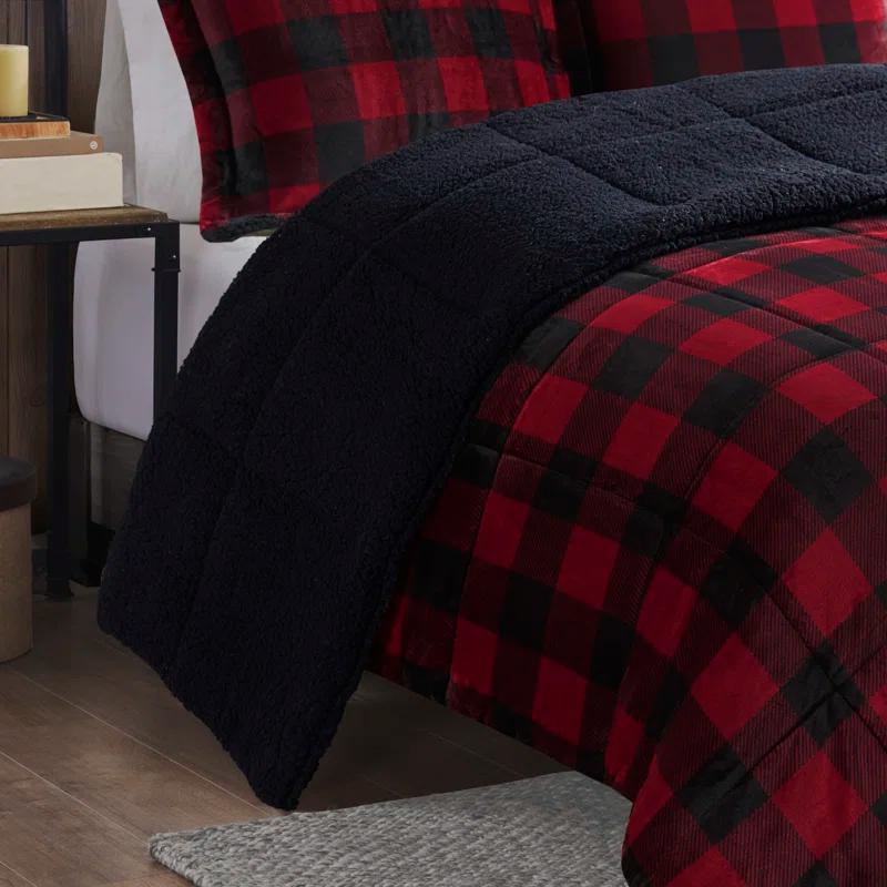 Woolrich Alton Plush to Sherpa Down Alternative Comforter Set