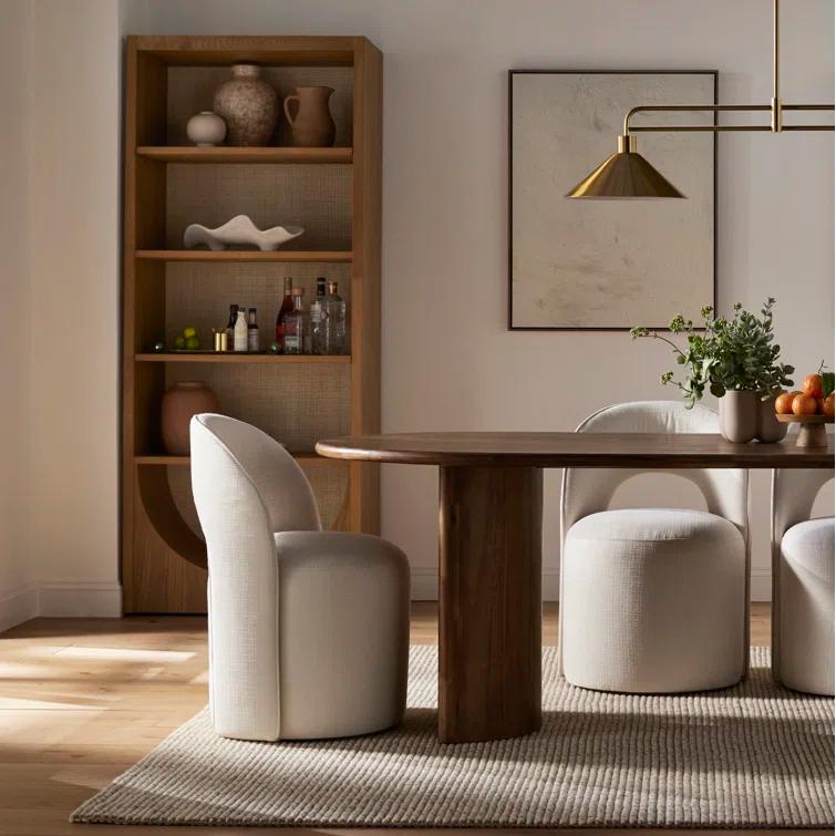 Gilda Oval Dining Table - Brown / 118"W