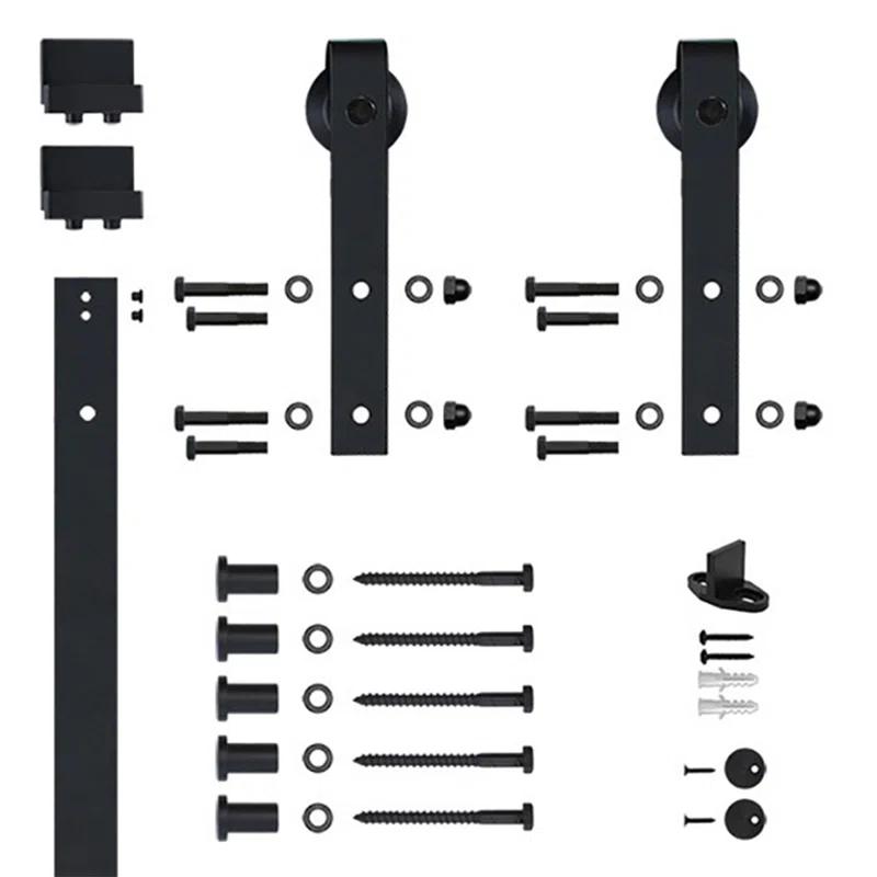Quiet Glide Soft Close Standard Single Barn Door Hardware Kit (Door Not Included)