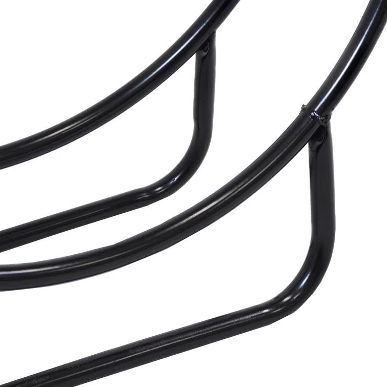 SunnyDaze Decor Indoor or Outdoor Tubular Steel Hoop Firewood Log Holder