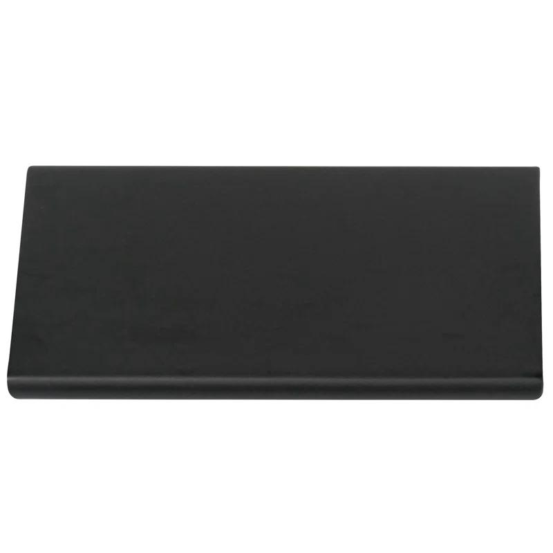 Laurey Laurey Edge Pull 12" Center-To Center Matte Black Edge Cabinet Pull