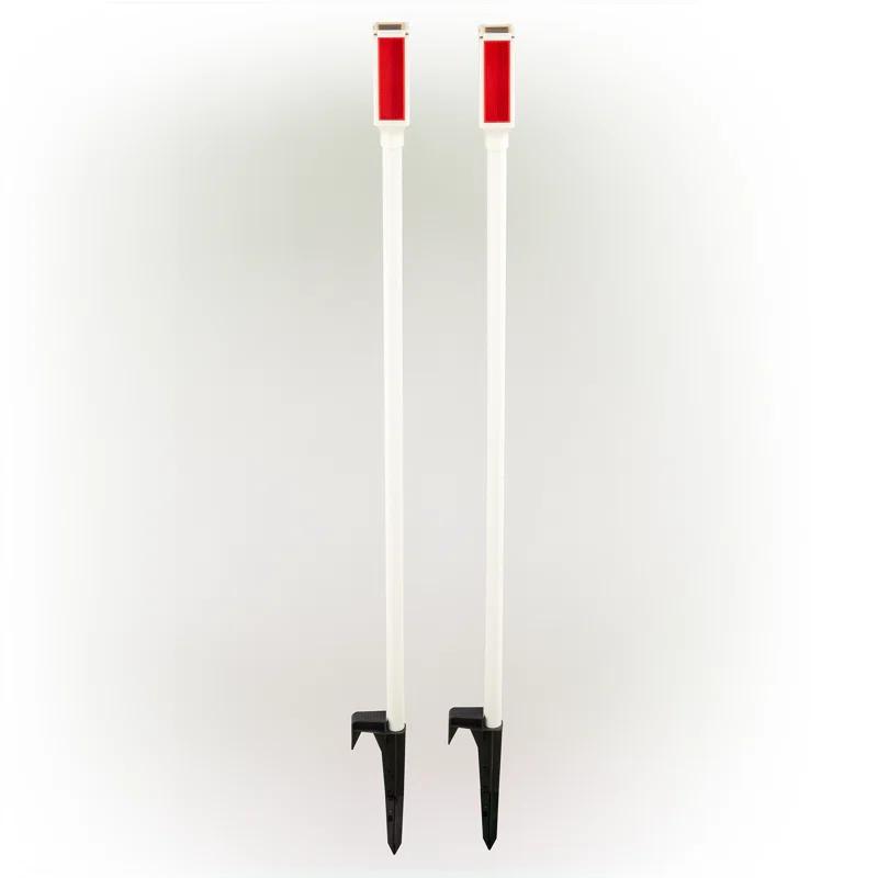 Alpine White Solar Powered Integrated LED Pathway Light Pack