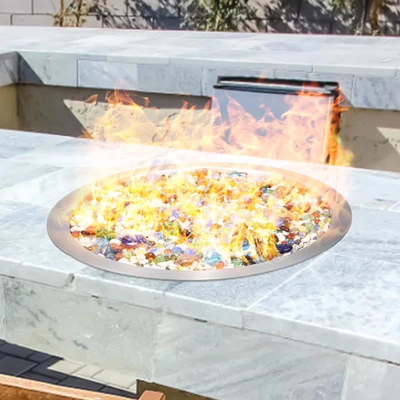 VEVOR 12'' Round Stainless Steel Fire Pit Accessory