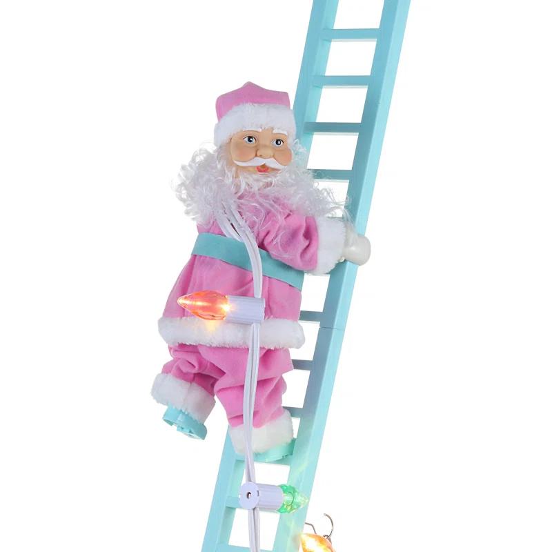 Mr. Christmas Magic of Christmas 43" Animated Pastel Super Climbing Santa