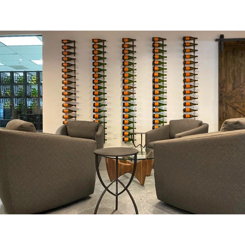 Rebrilliant Indurial Wall Mounted Wine Bottle Rack