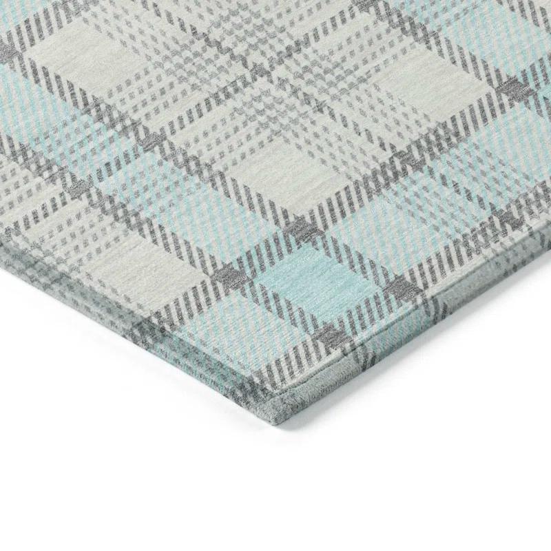 Machine Washable Indoor/Outdoor Chayden ACN1052 Sky Rug