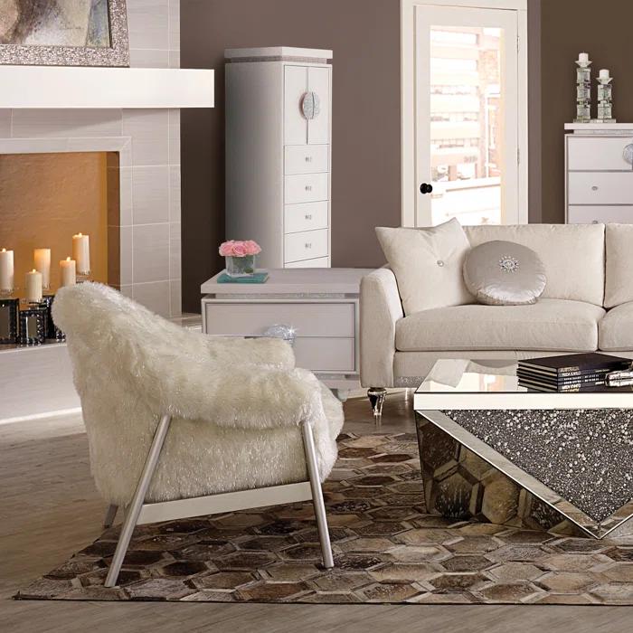 Michael Amini Glimmering Heights Swivel Lingerie Chest