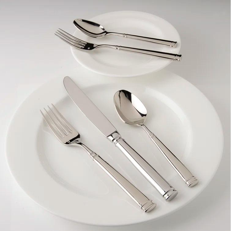 Fortessa Bistro Stainless Steel Flatware Set, Service for 4