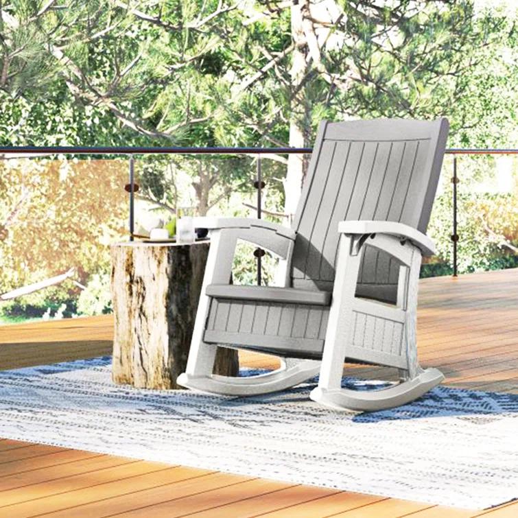 Suncast Suncast Outdoor Rocking Chair with Storage