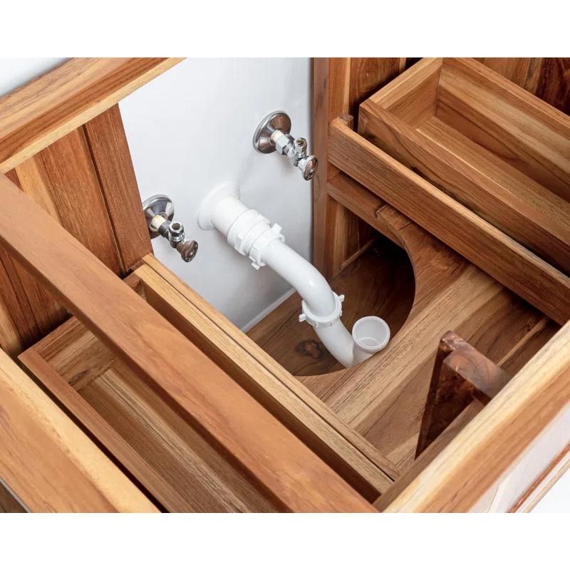 EcoDecors Tranquility by EcoDecors, 36", Teak Bathroom Vanity, Wood Bathroom Vanity, Bathroom Vanity Cabinet, Vanity Bathroom