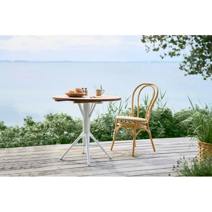 Powder Coated Aluminum Outdoor Dining Side Chair with Cushion
