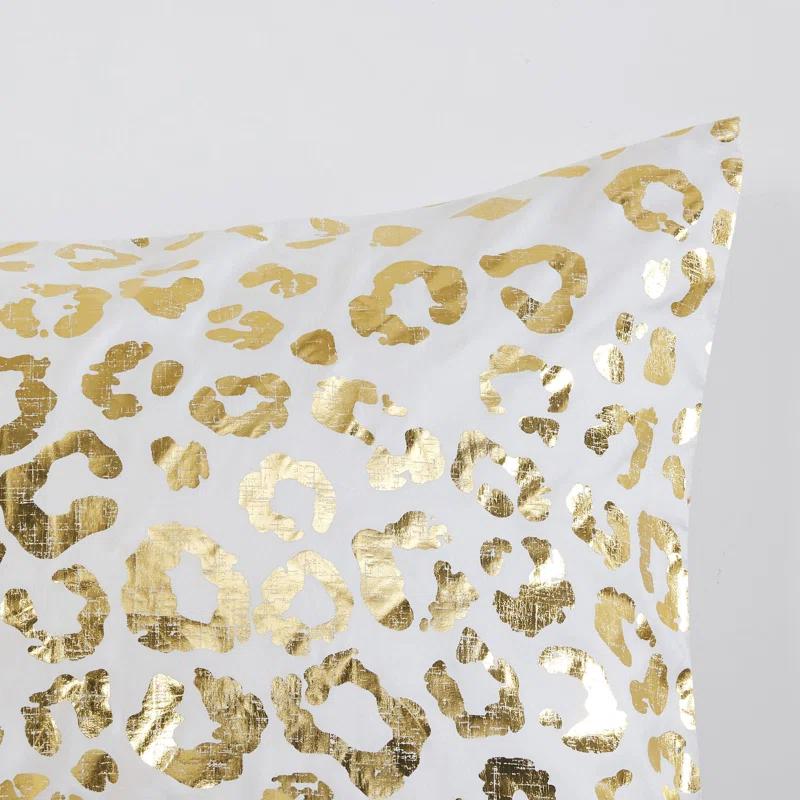 Lillie Metallic Animal Print Comforter Set