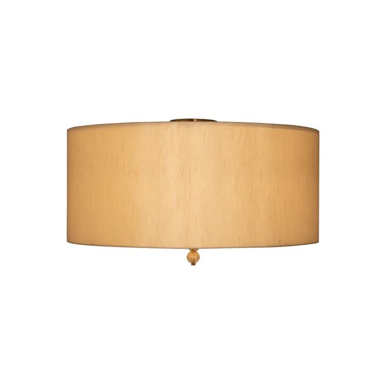 Meyda Lighting Cilindro Lujoso Fabric Semi Flush Mount