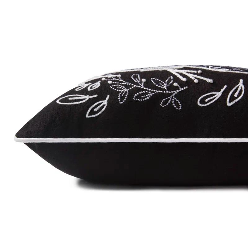 Embroidered Throw Pillow