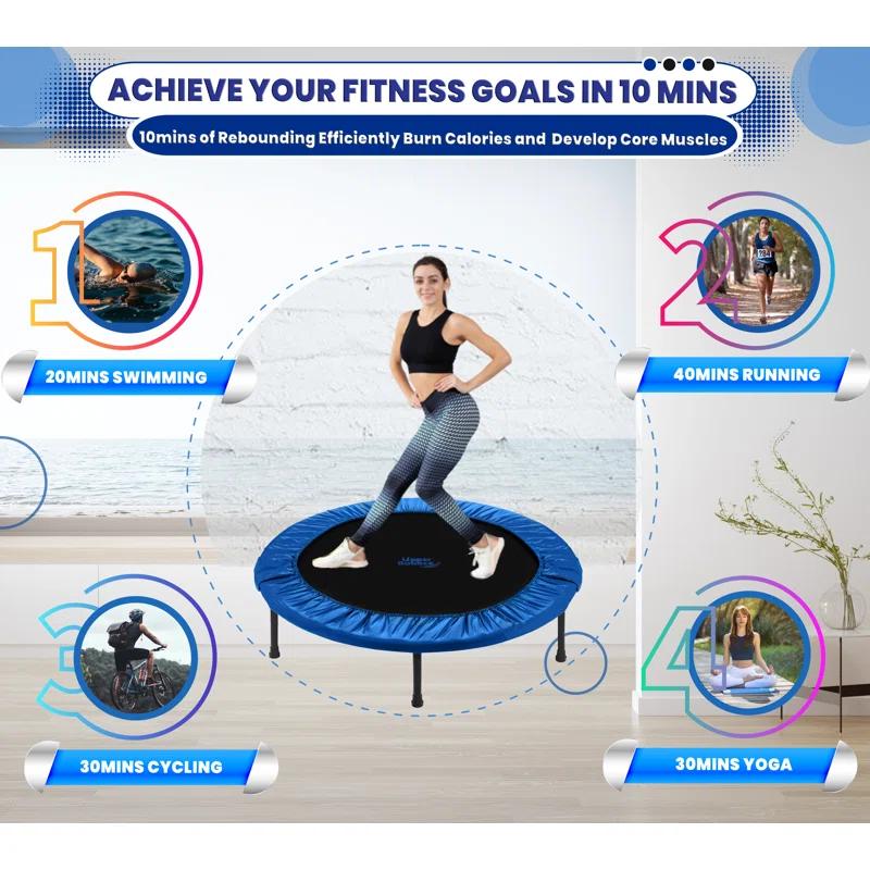 Upper Bounce Machrus Upper Bounce Mini Trampoline - Rebounder Exercise Fitness Trampoline
