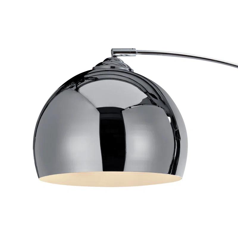 Wrought Studio™ Perlis 66.93" Arc Floor Lamp with Solid Marble Base
