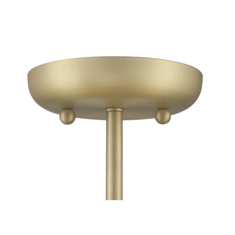 Shah Semi-Flush Mount Light - Brass / 16" Dia