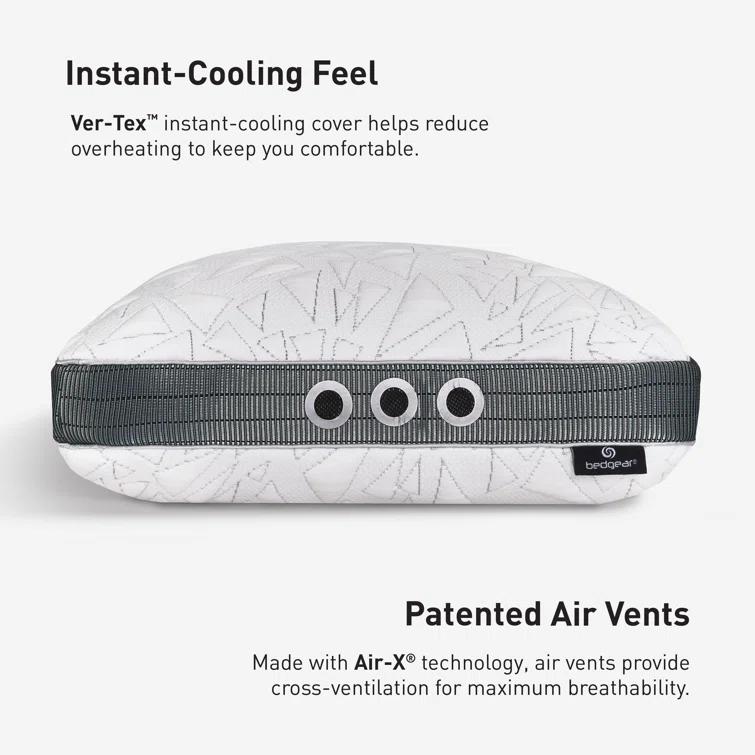 Bedgear Bedgear Storm King Performance Cooling Pillow - Medium Firm Bed Pillow for All Sleep Positions
