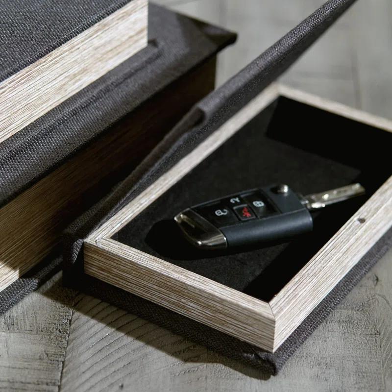 Kepir 3 Piece Fabric Book Box Set