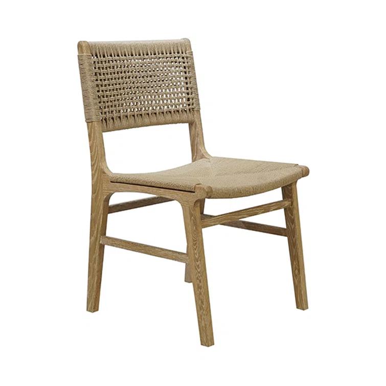 Matte White Lacquer & Cane Contemporary Side Chair