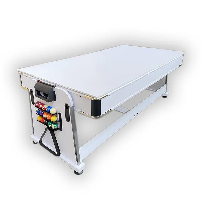 Pool Table 7ft Green + Air Hockey + Table Tennis + Table – Emerald
