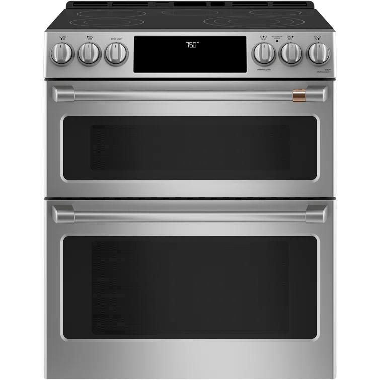 Café Café 30" 6.7 cu. ft. Smart Slide-in Electric Range with Convection and Radiant Cooktop CES750P2MS1