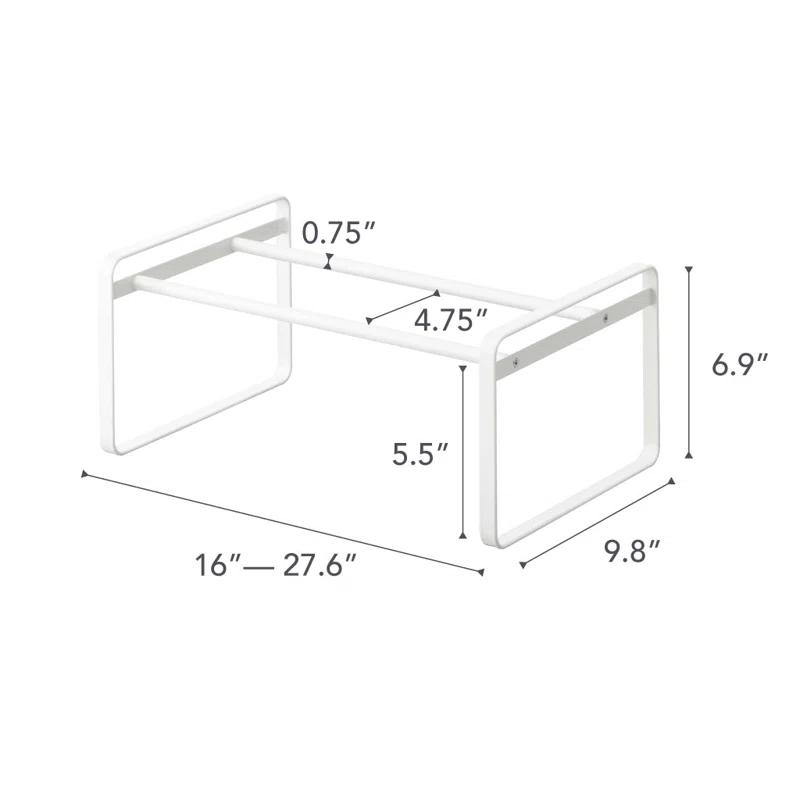 Yamazaki Home Adjustable Shoe Rack, Spacesaving Storage Solution, Steel, Expandable, Stackable