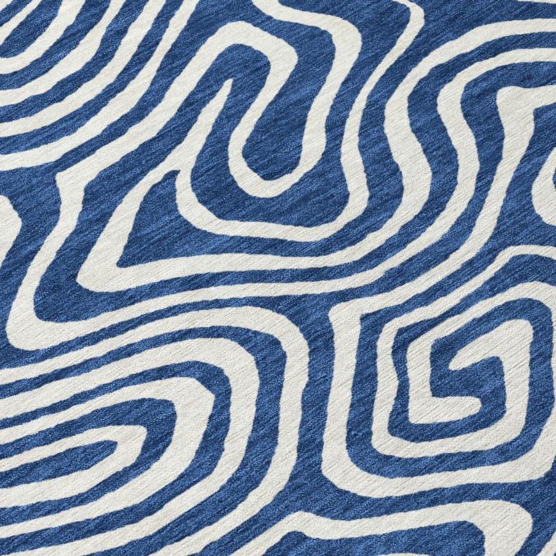 Machine Washable Indoor/Outdoor Chayden ACN1020 Gold 1'8" x 2'6" Rug