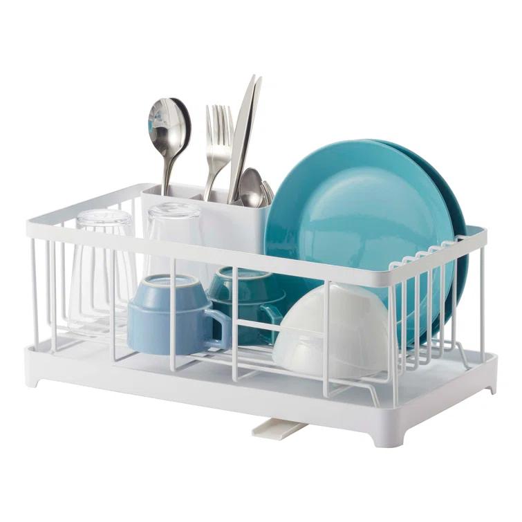 Yamazaki Tower White Wire Dish Drainer Rack