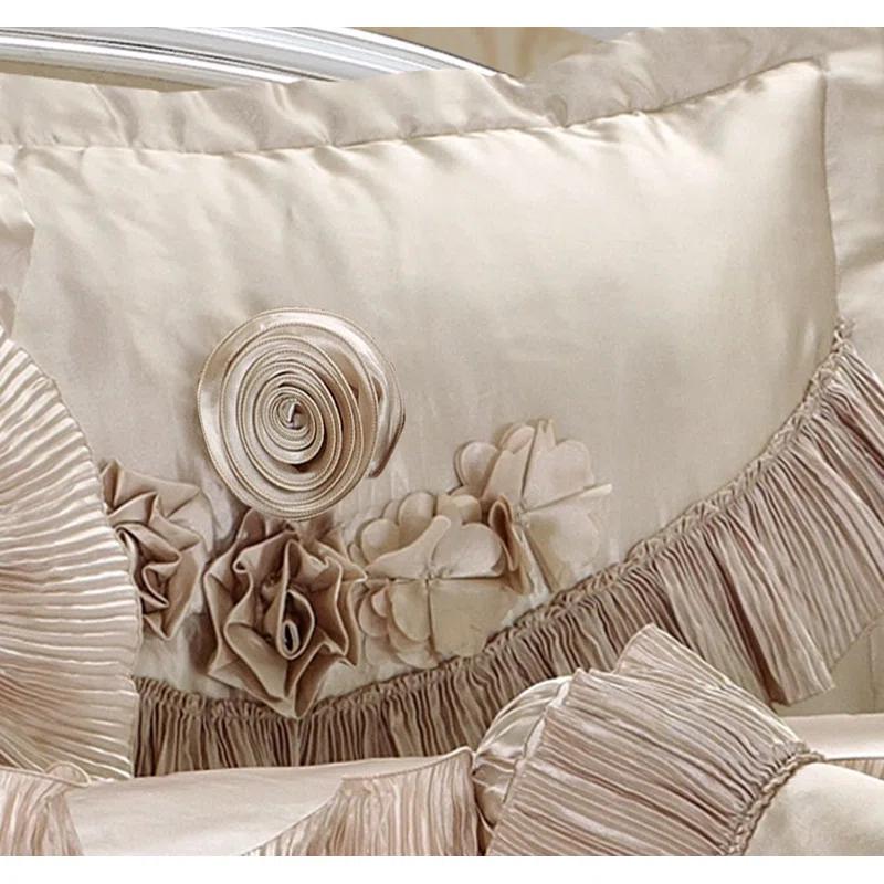 Tache Home Fashion Ferndale Modern & Contemporary Satin Floral Comforter Set