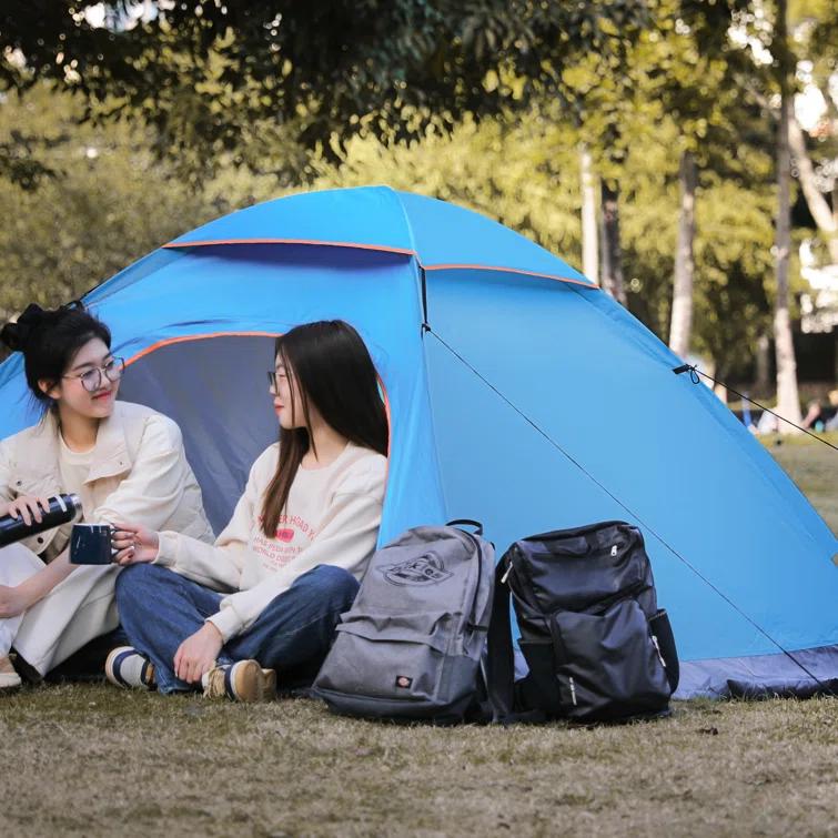 MoNiBloom 2 Person Instant Automatic Pop Up Camping Tent Waterproof Dome Tent with Rain Fly for Outdoor Hiking