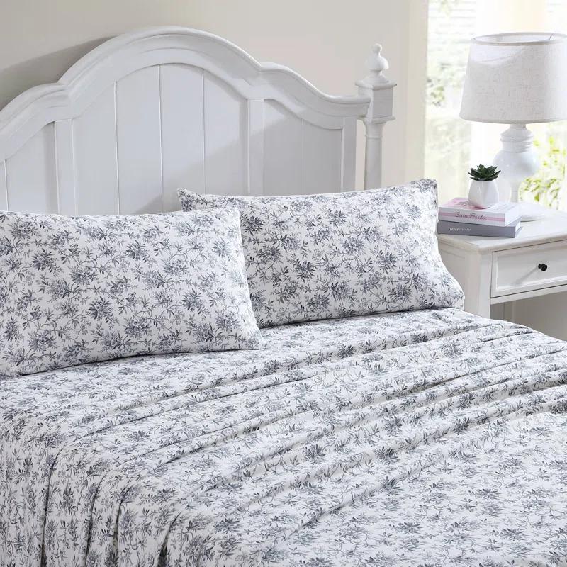 Laura Ashley Laura Ashley Cotton Flannel Cozy Sheet Sets