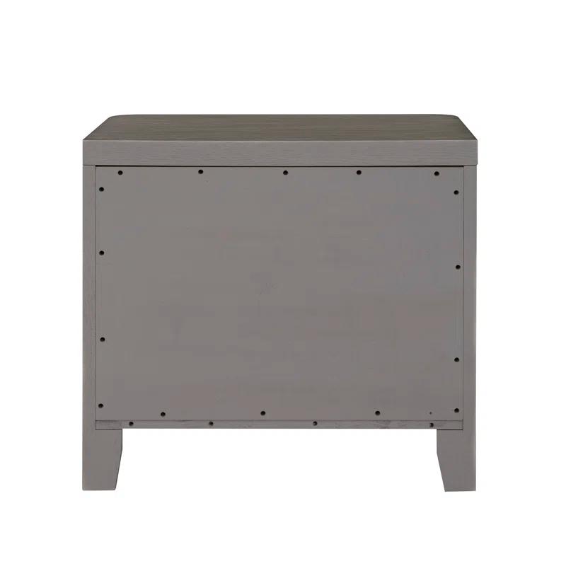 Scott Living Griffith Two Drawer Solid Wood Nightstand