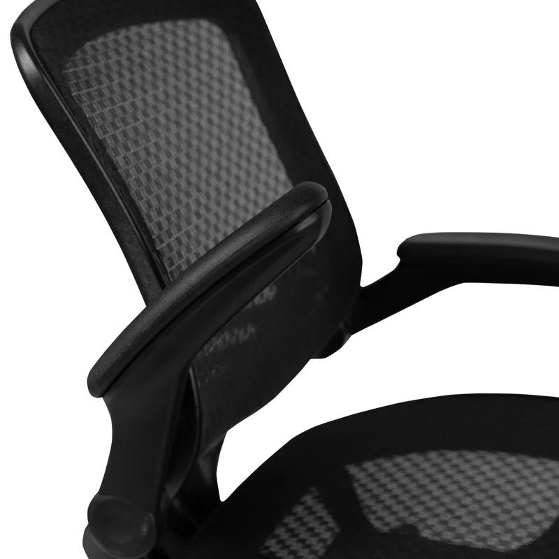 Flash Furniture Mignone Mid-Back Transparent Mesh Office Chair with Flip-Up Arms by Flash Furniture