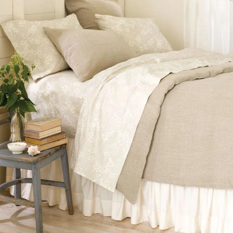 Classic Hemstitch Ivory Bed Skirt