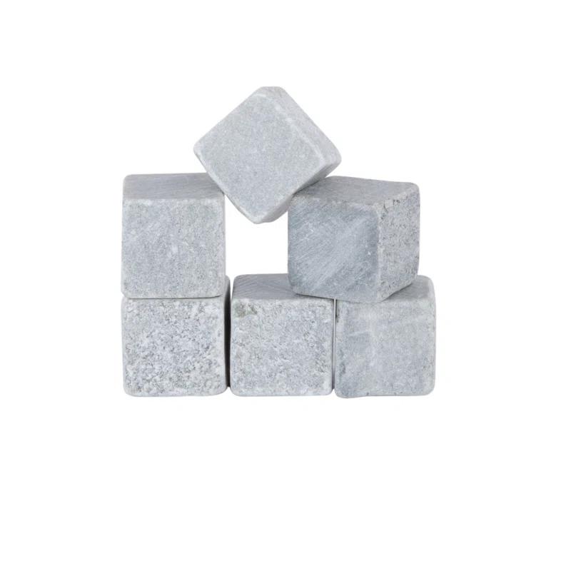 Glacier Rocks Soapstone Cube (Set of 6)