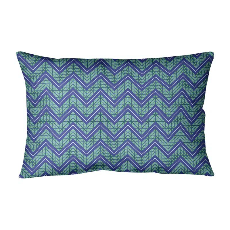 ArtVerse Katelyn Elizabeth Chevron Indoor/Outdoor Reversible Throw Pillow