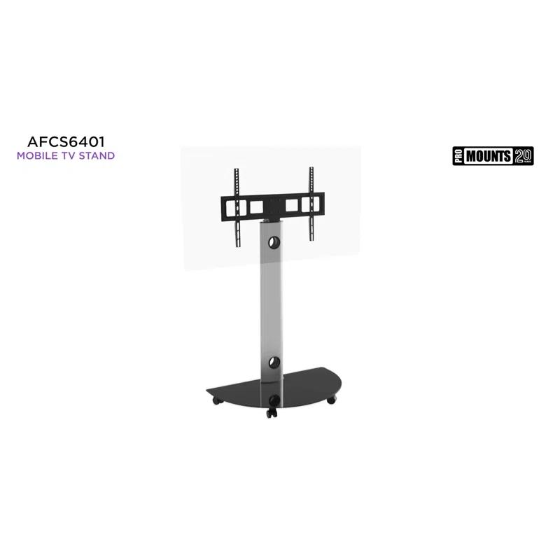 Promounts ProMounts Premium Rolling TV Stand with Swivel for 32"-72" Screens Holds up to 88 Lbs