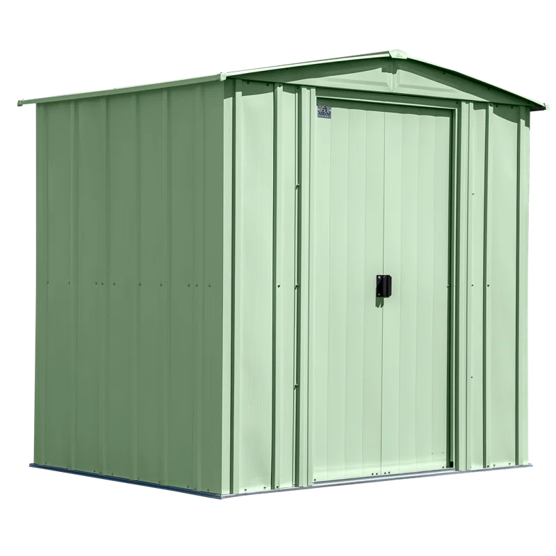 Arrow 6 ft. W x 5 ft. D Galvanized Steel Storage Shed