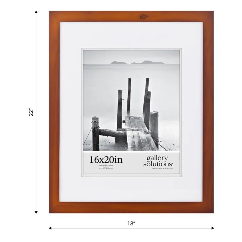 Gallery Solutions Gallery Solutions Wall Mount Double Airfloat Mat Picture Frame