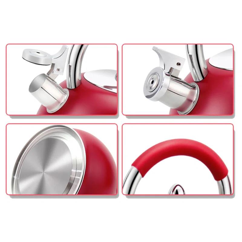 HAUS ROLAND HAUS ROLAND 3.2 Quarts Stainless Steel (18/10) Whistling Stovetop Tea Kettle