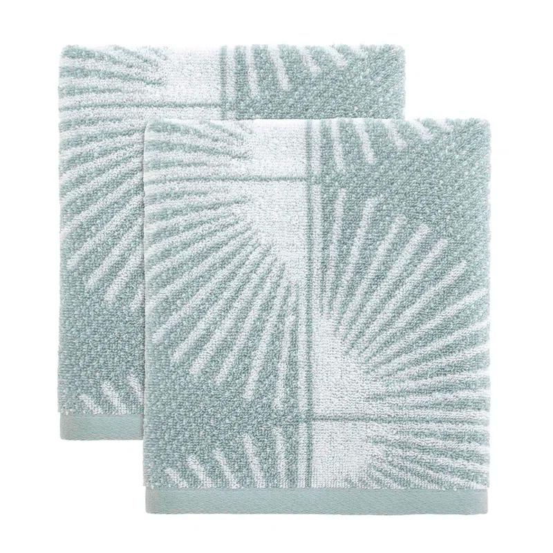 Nicole Miller Home Nicole Miller Kendall Cotton Honeycomb / Waffle Bath Towels (Set of 2)