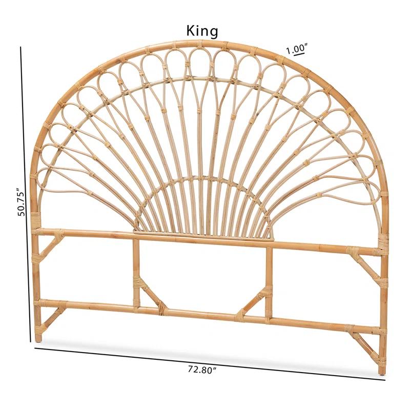 Bayou Breeze Wicker/Rattan Open-Frame Headboard