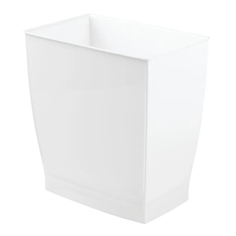 iDesign Mono BPA-Free Plastic Rectangular Waste Basket - 11.25" x 7.5" x 12", Gray