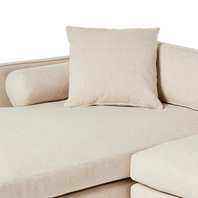 Sawyer White Cotton Blend 2-Piece Sectional Sofa