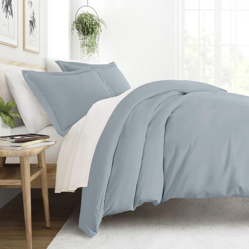IEnjoy Home Super Soft Double Brushed Duvet Cover Set