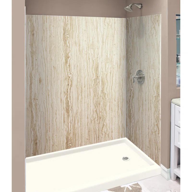 Transolid Expressions 60'' W 36'' D 72'' H Glue Up Solid Surface Wall