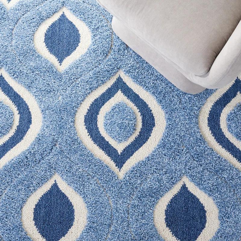 George Oliver Florida Shag Performance Geometric Rug