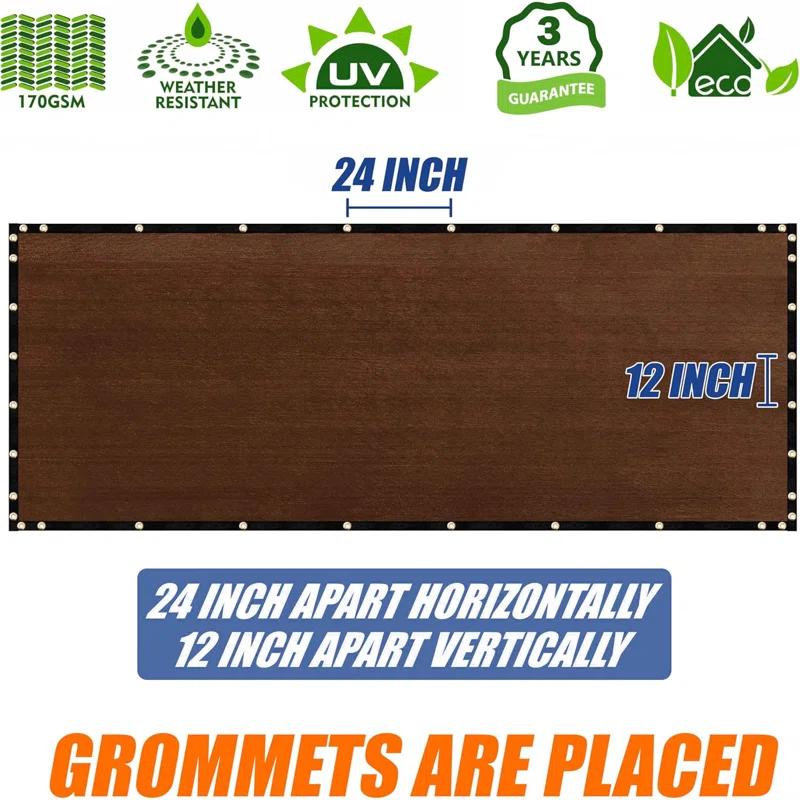 Amgo Amgo Fence Privacy Screen Heavy Duty Windscreen with Bindings & Grommets